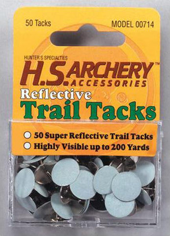 Hs Reflective Trail Tacks Wht 50pk