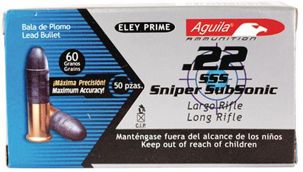 Aguila 22lr Snipr Subsonc 60gr 50bx