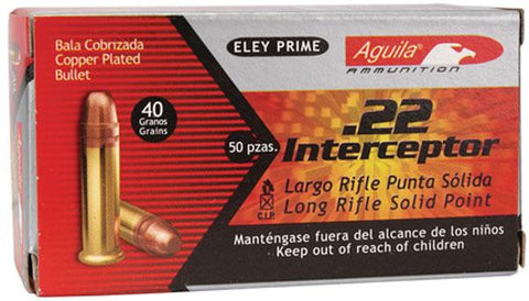 Aguila 22lr Interceptr Sp 40gr 50bx