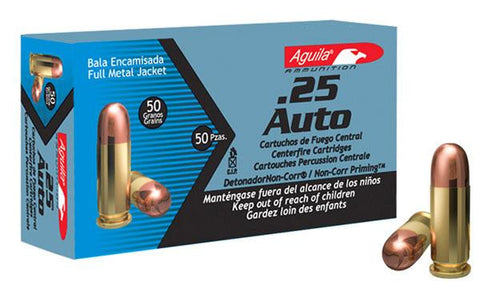 Aguila 25auto Fmj 50gr 50bx