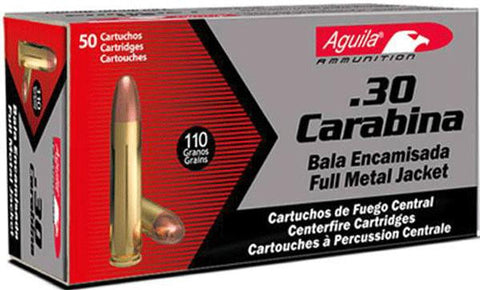 Aguila 30 Carbine Fmj 110gr 50bx