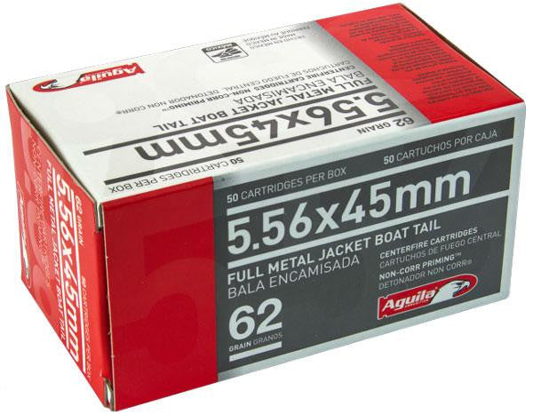 Aguila 5.56x45mm Fmj Bt 62gr 50bx