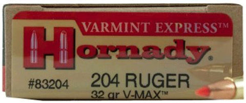 Horn Bullets 204rug 32g V-max 100bx