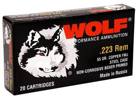 Wolf 223 55gr Fmj 20bx