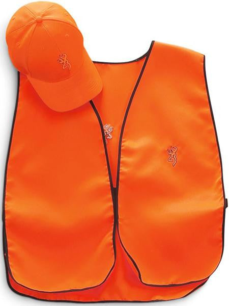 Brn Cap-vest Combo Blaze Orange