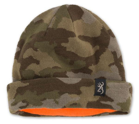 Brn Rev Knit Beanie Camo-blazeorg