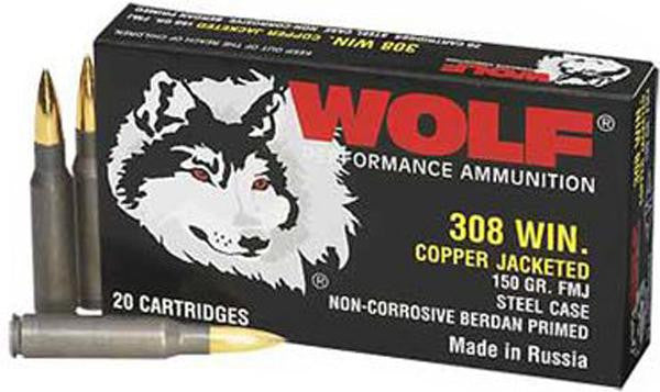 Wolf 308 145gr Fmj 20bx