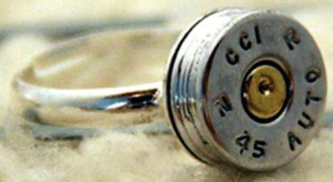 Spntrnd 45 Caliber Ring Silver