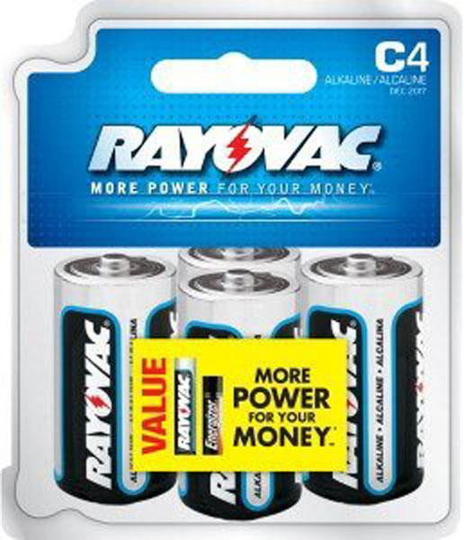 Ray-o-vac Alkaline Battery C 4pk