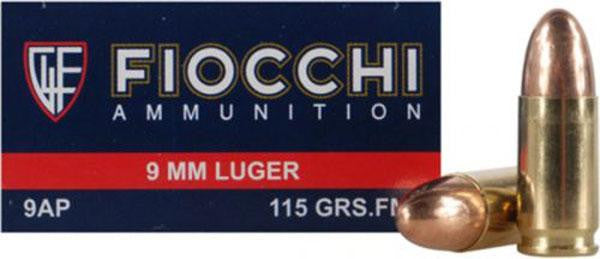 Fiocchi 9mm 115gr Cpr Mtl Jkt 50bx