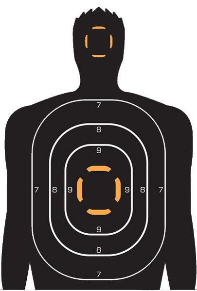 Allen Target Human Silhouette 23x35