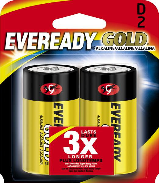 Eveready Alk Battery D 2pk