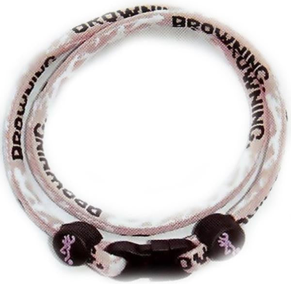 Brn Titanium Power Necklace Pink