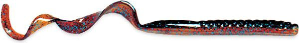 Cul 7.5"" Worm 18bg Blue Moc Shad