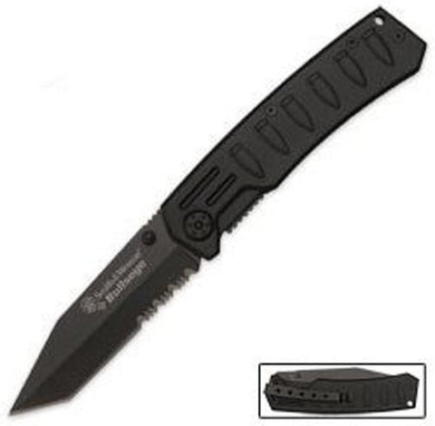 S&w Bullseye Ll 4.5"" Blk Tanto Serr