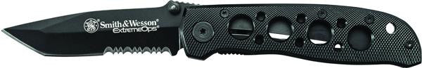 S&w Exterme Ops 4"" Blk Tanto Serr