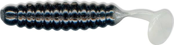 Cb Crappie Grub 1.5"" Blk-glow 20bg