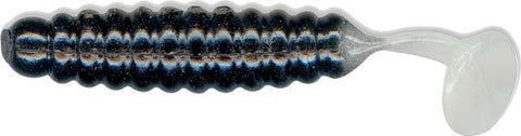 Cb Crappie Grub 1.5"" Blk-glow 20bg