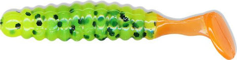 Cb Crappie Grub 1.5"" Cht-bl Fl 20bg