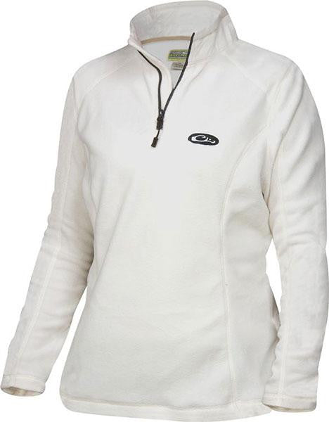 Lady Drake Camp Micro Fleece White