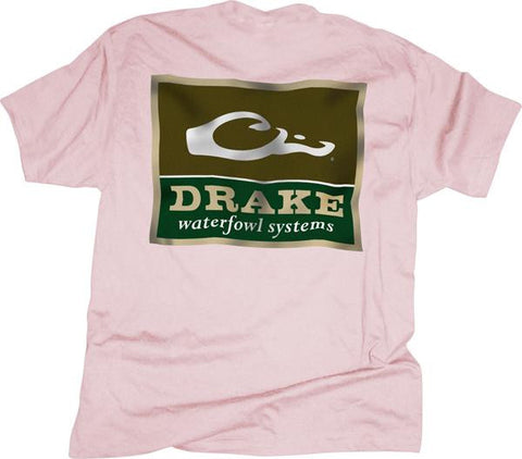 Drake Sq. Logo Ss T Shirt Pink