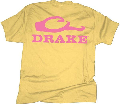 Drake Logo Ss T Shirt Banana-pink