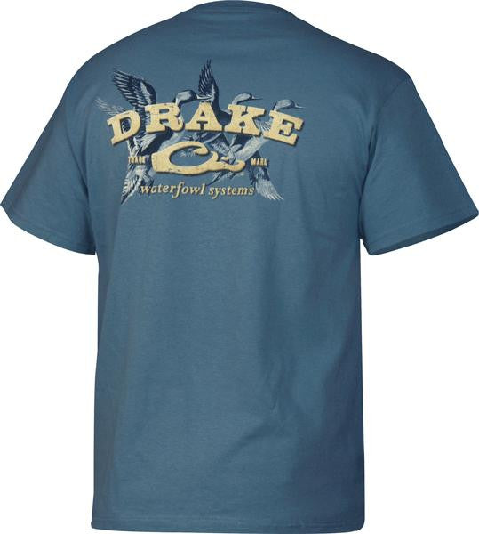 Drake Sprigs Ss Tshirt Slate Blue