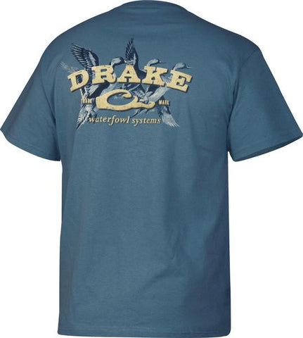 Drake Sprigs Ss Tshirt Slate Blue