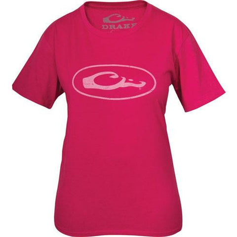 Lady Drake Oval Logo Ss T-shirt Pnk