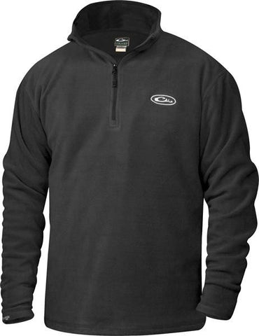 Drake 1-4 Zip Fleece Pullover Black