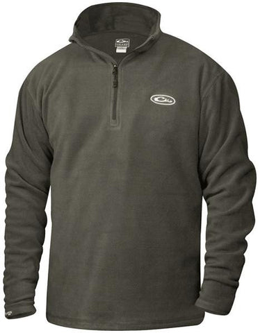 Drake 1-4 Zip Fleece Pullover Gray