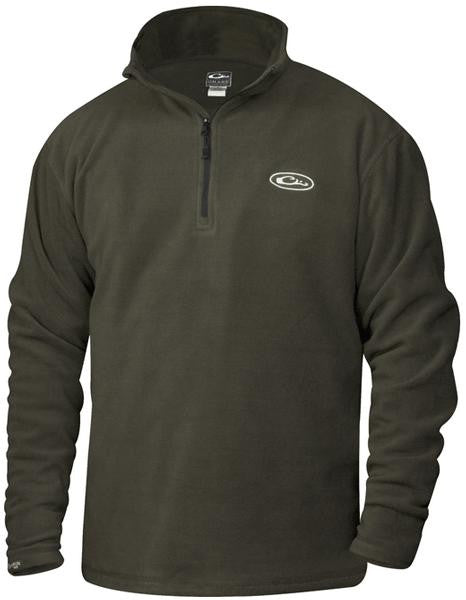 Drake 1-4 Zip Fleece Pullover Moss