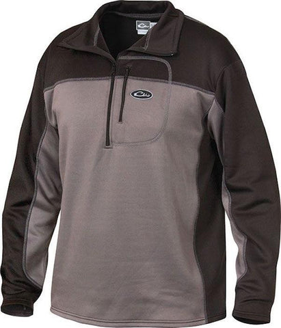 Drake Perf Stretch 1-4 Zip Blk-gray