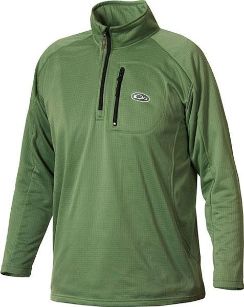 Drake Breathlite 1-4 Zip Jacket Grn