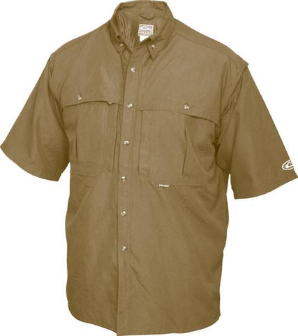 Drake Ss Wingshooter Shirt Khaki