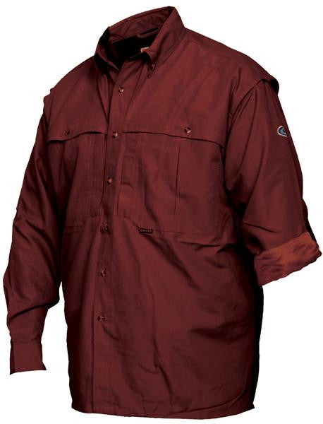 Drake Ls Wingshooter Shirt Maroon