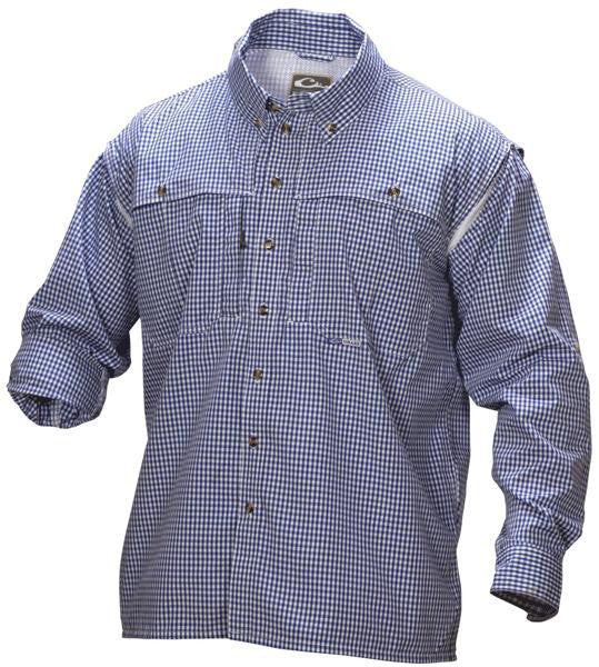 Drake Ls Wingshootr Shirt Nvy Plaid