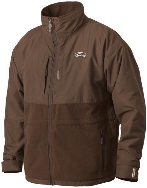 Drake Eqwader Full Zip Jacket Brown