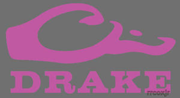 Drake Logo Window Decal Pink