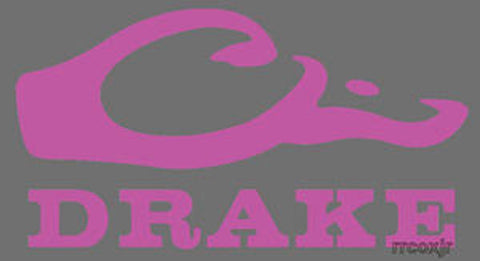 Drake Logo Window Decal Pink