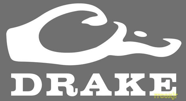 Drake Logo Window Decal White