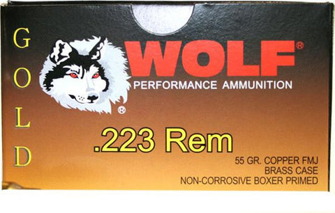 Wolf Gold 223 55gr Fmj 20bx