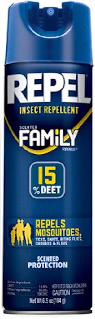 Repel Family Aerosol 15% Deet 6.5oz