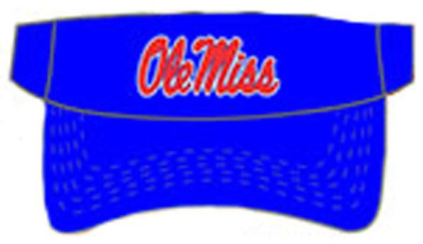 Nc Champ Solid Visor Ole Miss