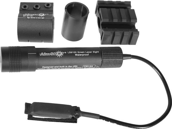 Aimshot Grn Laser W-tri Rail Mount