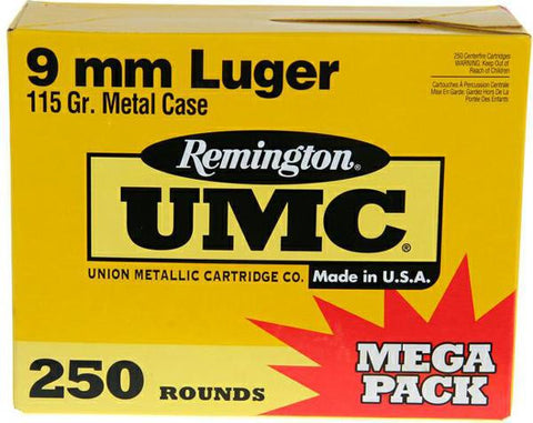 Rem Umc 9mm 115gr Mc 250bx