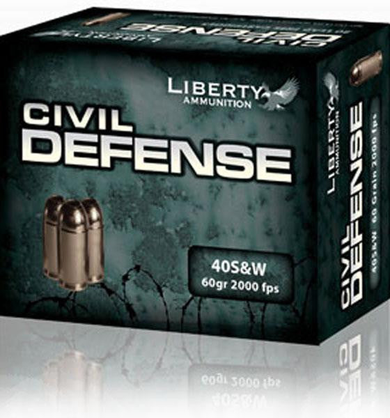 Liberty Civ Def 40s&w 60gr Hp 20bx