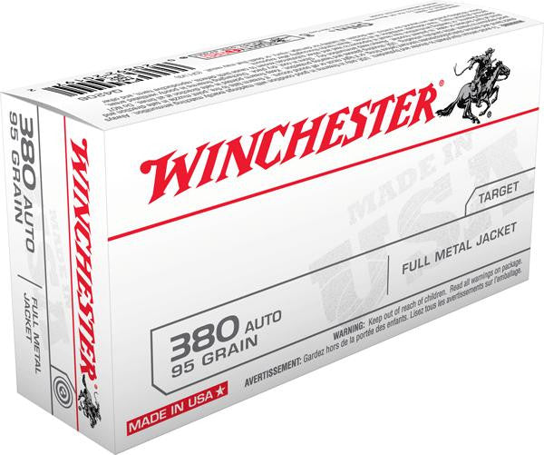 Win Usa 380 Auto 95gr Fmj 50-bx