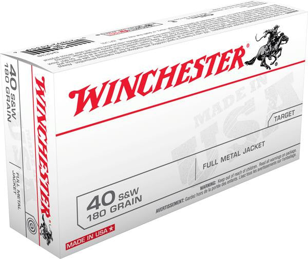 Win Usa 40 S&w 180gr Fmj 50bx