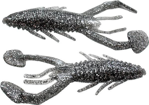 Larew Rattlin Craw Smoke Silver 6pk